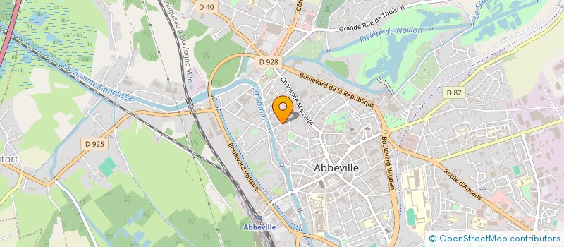 localisation de l'entreprise MONSIEUR JACQUES LECLERCQ à ABBEVILLE