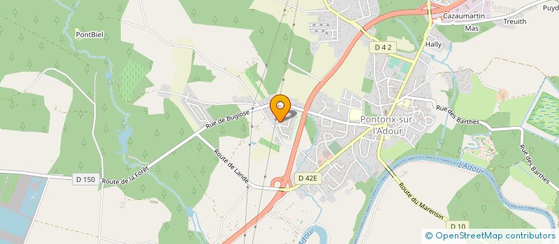 localisation de l'entreprise MONSIEUR JACQUES LECLERE  PONTONX-SUR-L'ADOUR