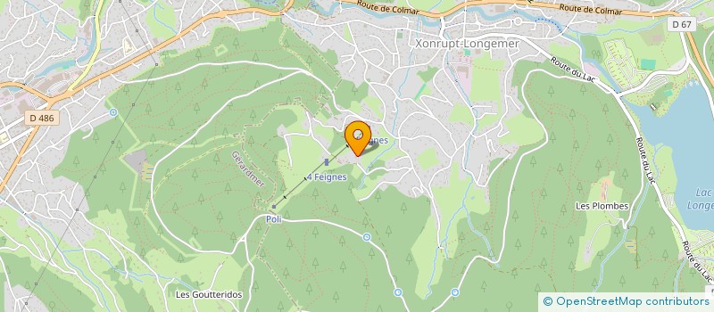 localisation de l'entreprise MONSIEUR JACQUES LECOANET  XONRUPT-LONGEMER