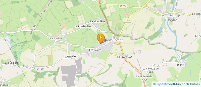 localisation de l'entreprise MONSIEUR JACQUES LECOUILLARD  GOUVILLE-SUR-MER