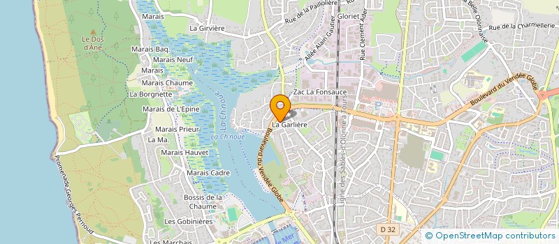 localisation de l'entreprise MONSIEUR JACQUES LEFEVRE  LES SABLES D'OLONNE