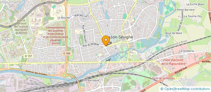 localisation de l'entreprise MONSIEUR JACQUES LEGRAND  CESSON-SEVIGNE