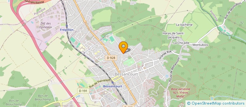 localisation de l'entreprise MONSIEUR JACQUES LEGUILLIER  BESSANCOURT