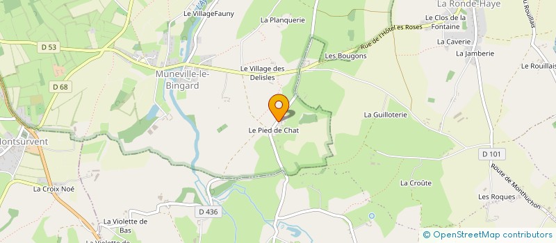 localisation de l'entreprise MONSIEUR JACQUES LEJEUNE à MUNEVILLE-LE-BINGARD