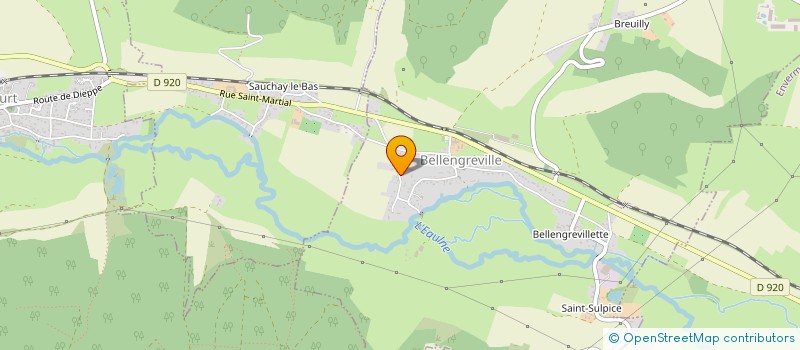 localisation de l'entreprise MONSIEUR JACQUES LEJEUNE  BELLENGREVILLE