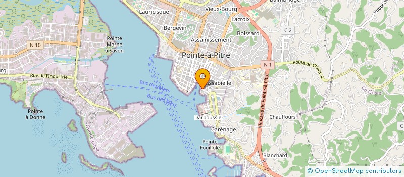 localisation de l'entreprise MONSIEUR JACQUES LELAN à POINTE A PITRE