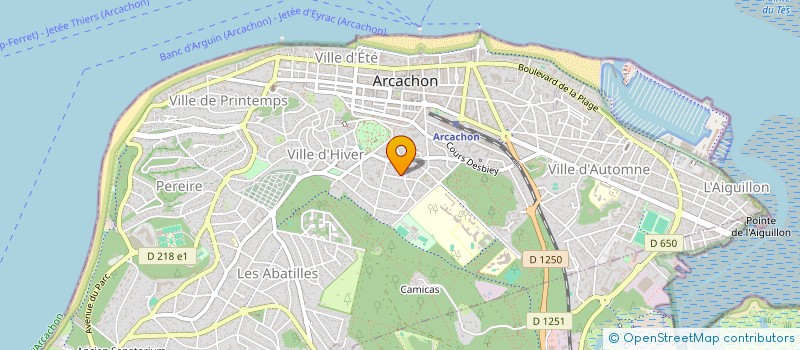 localisation de l'entreprise MONSIEUR JACQUES LEMACON  ARCACHON