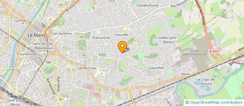 localisation de l'entreprise MONSIEUR JACQUES LEMAIRE  LE MANS