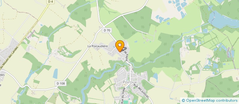 localisation de l'entreprise MONSIEUR JACQUES LEMERLE  POIROUX