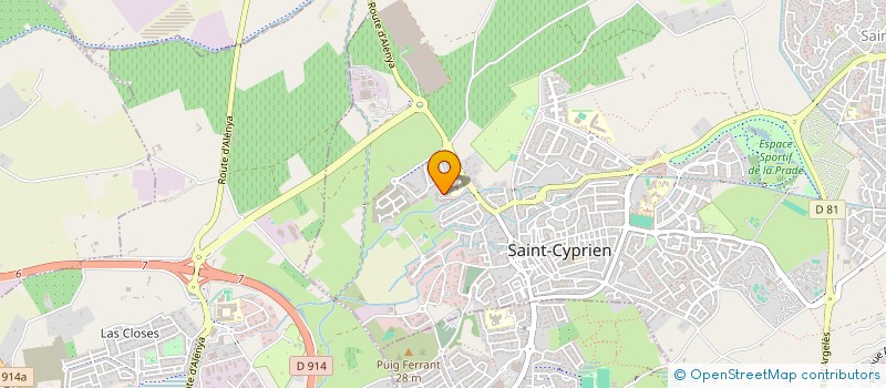 localisation de l'entreprise MONSIEUR JACQUES LENFANT  SAINT-CYPRIEN