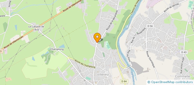 localisation de l'entreprise MONSIEUR JACQUES LEONE  VILLEREST