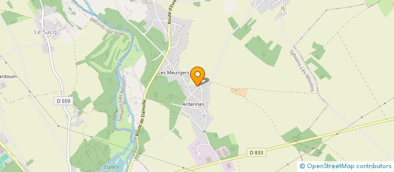 localisation de l'entreprise MONSIEUR JACQUES LERCULEUR  SYLVAINS-LES-MOULINS