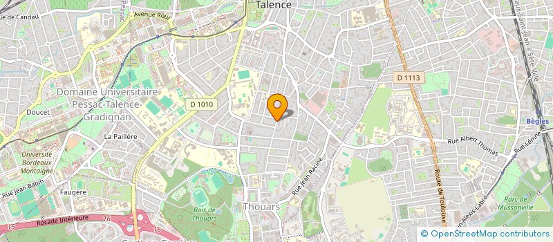 localisation de l'entreprise MONSIEUR JACQUES LESUEUR  TALENCE