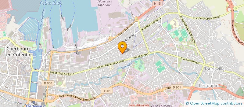 localisation de l'entreprise MONSIEUR JACQUES LETOUZE  CHERBOURG-EN-COTENTIN