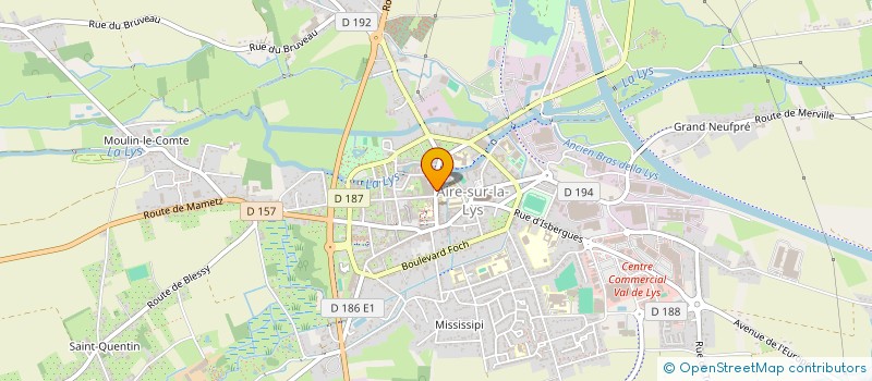 localisation de l'entreprise MONSIEUR JACQUES LEVEQUE  AIRE-SUR-LA-LYS