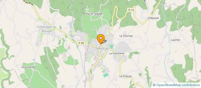 localisation de l'entreprise MONSIEUR JACQUES LEYMAT  BRANCEILLES