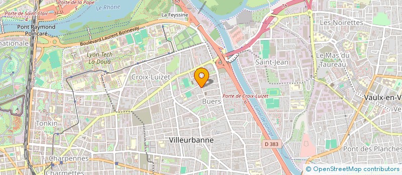 localisation de l'entreprise MONSIEUR JACQUES LIAUTAUD  VILLEURBANNE