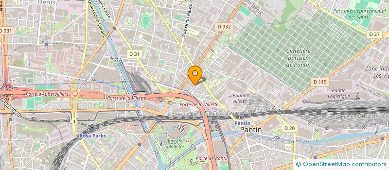 localisation de l'entreprise MONSIEUR JACQUES LIN à PANTIN