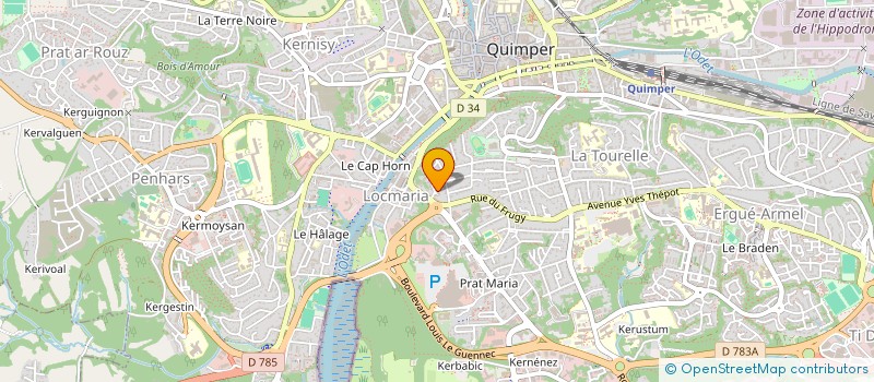 localisation de l'entreprise MONSIEUR JACQUES LINDEN à QUIMPER