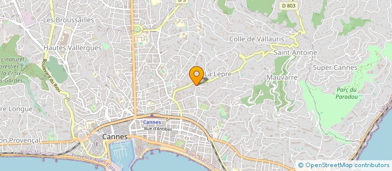 localisation de l'entreprise MONSIEUR JACQUES LISSOT à CANNES