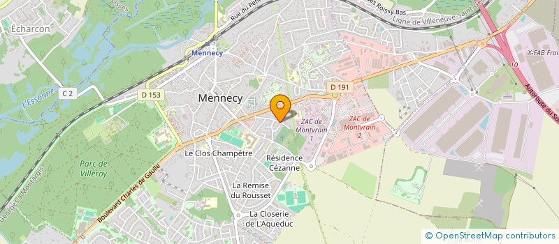 localisation de l'entreprise MONSIEUR JACQUES LIU à MENNECY