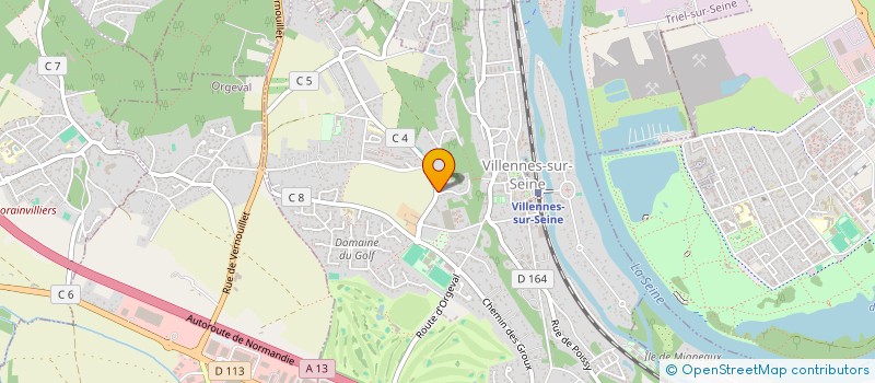 localisation de l'entreprise MONSIEUR JACQUES LOTTEAU  VILLENNES-SUR-SEINE