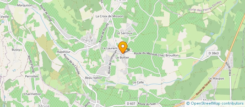 localisation de l'entreprise MONSIEUR JACQUES LOUIS à THEIZE