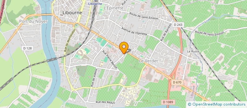 localisation de l'entreprise MONSIEUR JACQUES LOURMET  LIBOURNE
