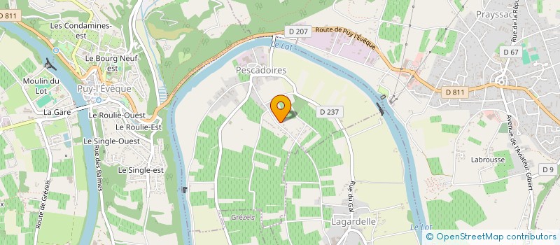 localisation de l'entreprise MONSIEUR JACQUES LOUSTALOT  PESCADOIRES