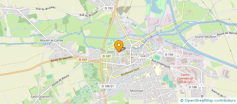 localisation de l'entreprise MONSIEUR JACQUES LOYEZ  AIRE-SUR-LA-LYS