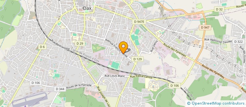 localisation de l'entreprise MONSIEUR JACQUES LUCBERT à DAX