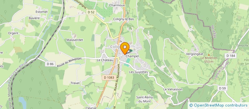 localisation de l'entreprise MONSIEUR JACQUES LUCIANI à COLIGNY