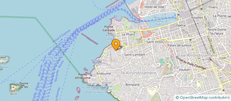 localisation de l'entreprise MONSIEUR JACQUES LUCIANI  MARSEILLE