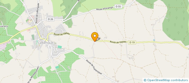 localisation de l'entreprise MONSIEUR JACQUES LUGAN  LALBENQUE