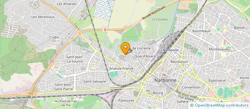localisation de l'entreprise MONSIEUR JACQUES MADINAT à NARBONNE