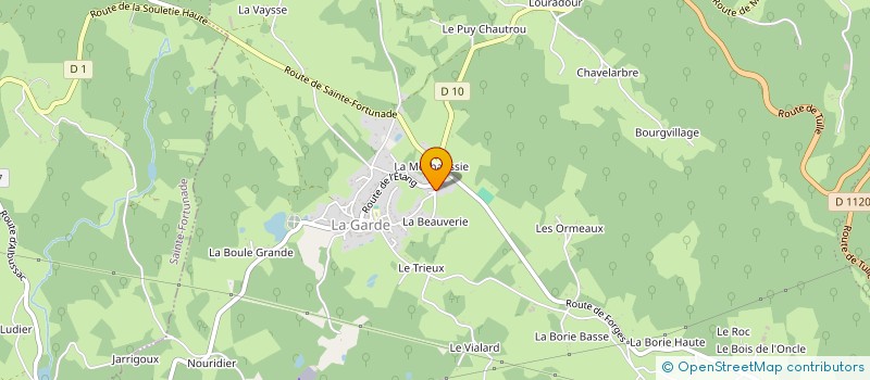 localisation de l'entreprise MONSIEUR JACQUES MADRANGE  LAGARDE-MARC-LA-TOUR