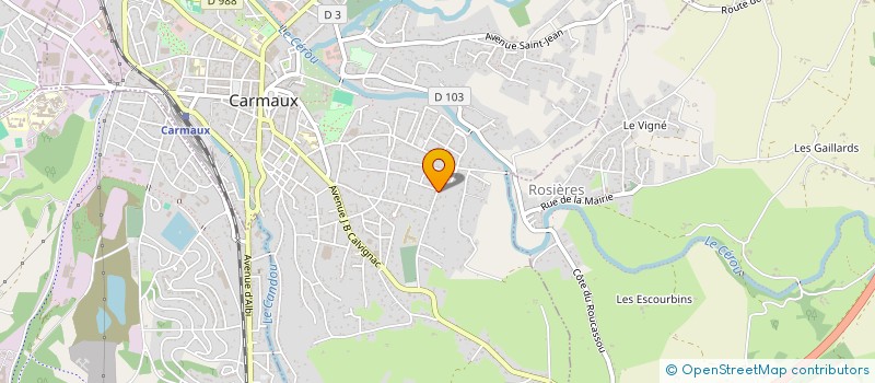 localisation de l'entreprise MONSIEUR JACQUES MAGNABAL à CARMAUX