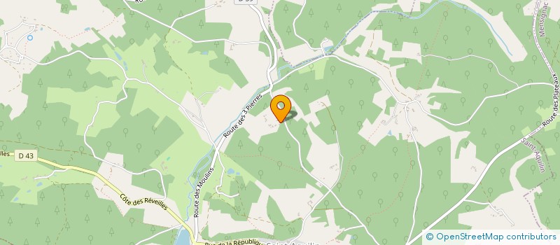 localisation de l'entreprise MONSIEUR JACQUES MAGNE  SAINT-AQUILIN