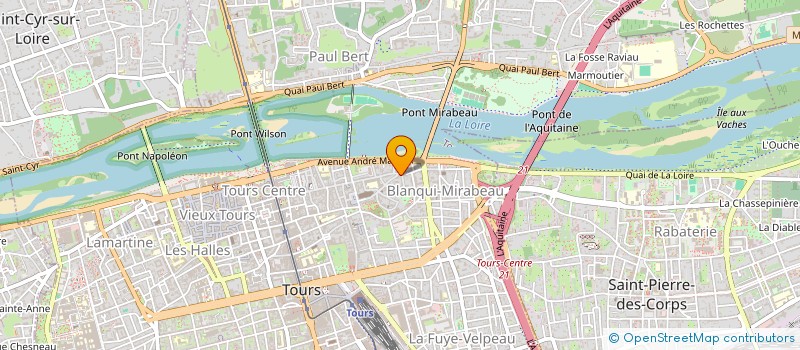 localisation de l'entreprise MONSIEUR JACQUES MAHOU  TOURS