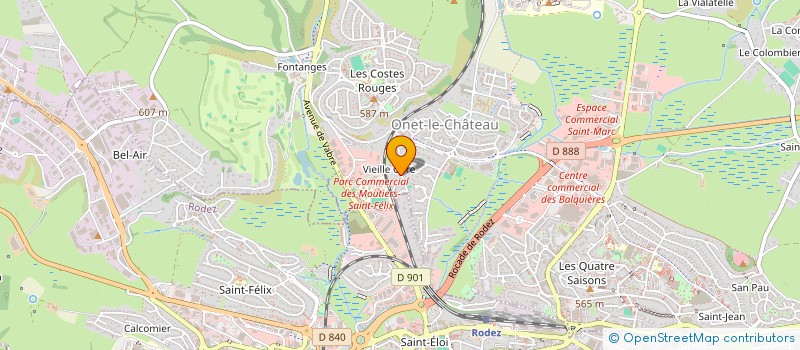 localisation de l'entreprise MONSIEUR JACQUES MAILLEBUAU  ONET-LE-CHATEAU