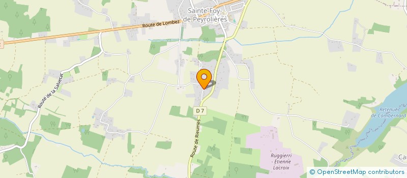 localisation de l'entreprise MONSIEUR JACQUES MAJOS à SAINTE-FOY-DE-PEYROLIERES