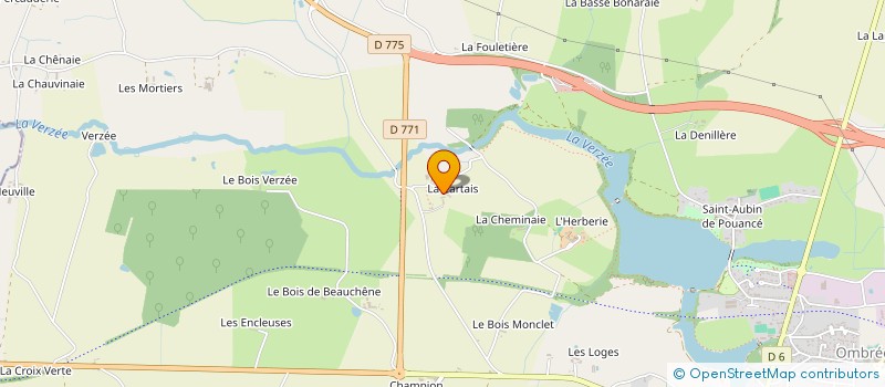 localisation de l'entreprise MONSIEUR JACQUES MALAUNAIS  OMBREE D'ANJOU