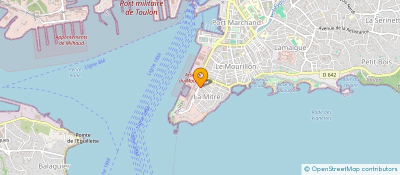 localisation de l'entreprise MONSIEUR JACQUES MALLARD  TOULON