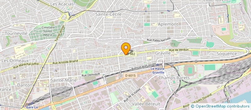 localisation de l'entreprise MONSIEUR JACQUES MALOUVIER à LE HAVRE