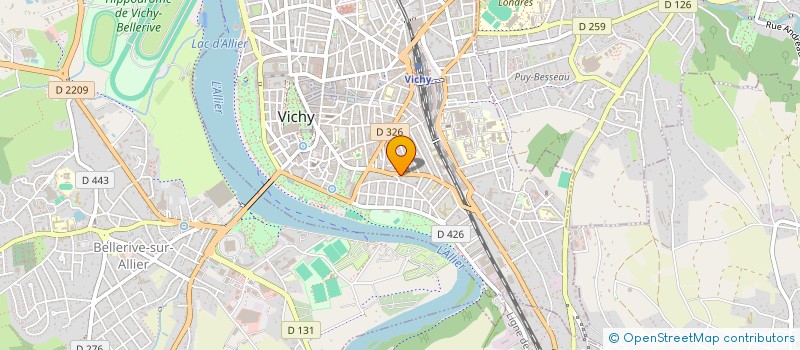 localisation de l'entreprise MONSIEUR JACQUES MANAT à VICHY