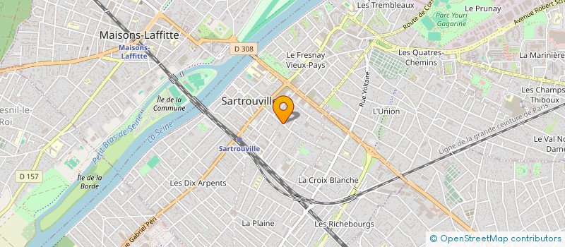 localisation de l'entreprise MONSIEUR JACQUES MARAIS  SARTROUVILLE