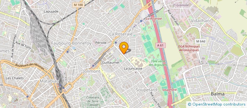 localisation de l'entreprise MONSIEUR JACQUES MARCEL  TOULOUSE