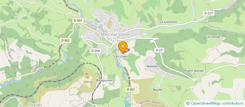 localisation de l'entreprise MONSIEUR JACQUES MARCENAC  SALLES-LA-SOURCE