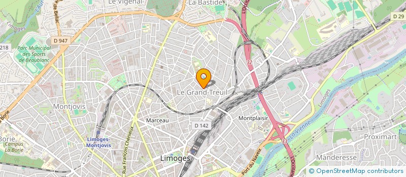 localisation de l'entreprise MONSIEUR JACQUES MARECHAL à LIMOGES