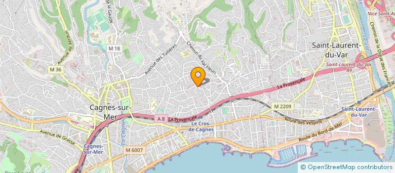 localisation de l'entreprise MONSIEUR JACQUES MARENCO à CAGNES-SUR-MER